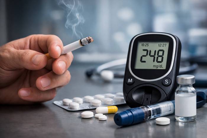 آیا ترک سیگار در افراد دیابتی باعث کاهش قند خون می‌شود؟